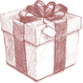 an illustration of a gift box