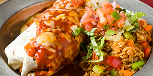 Carne Adovada Stuffed Burrito