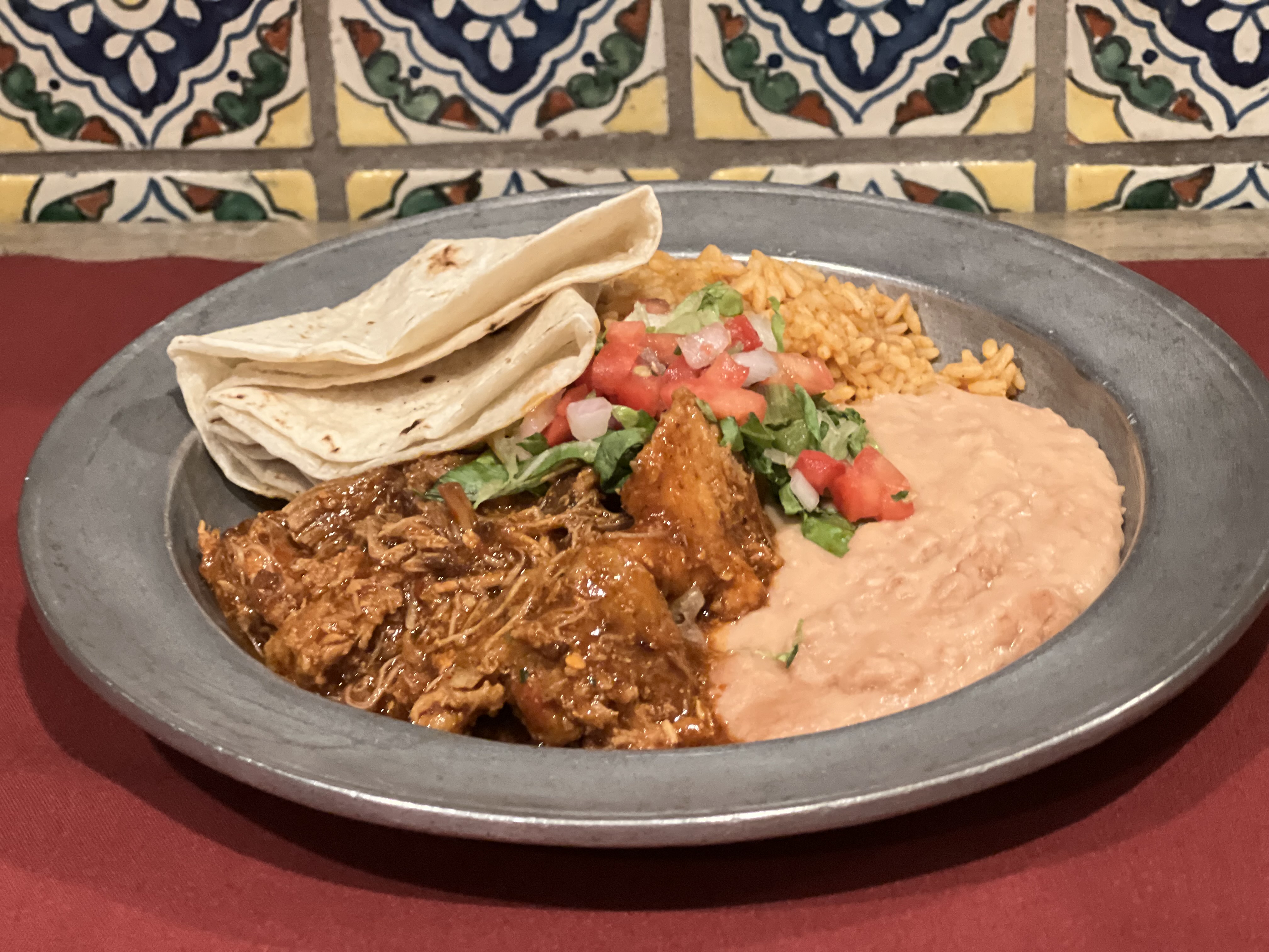 Carne Adovada Plate