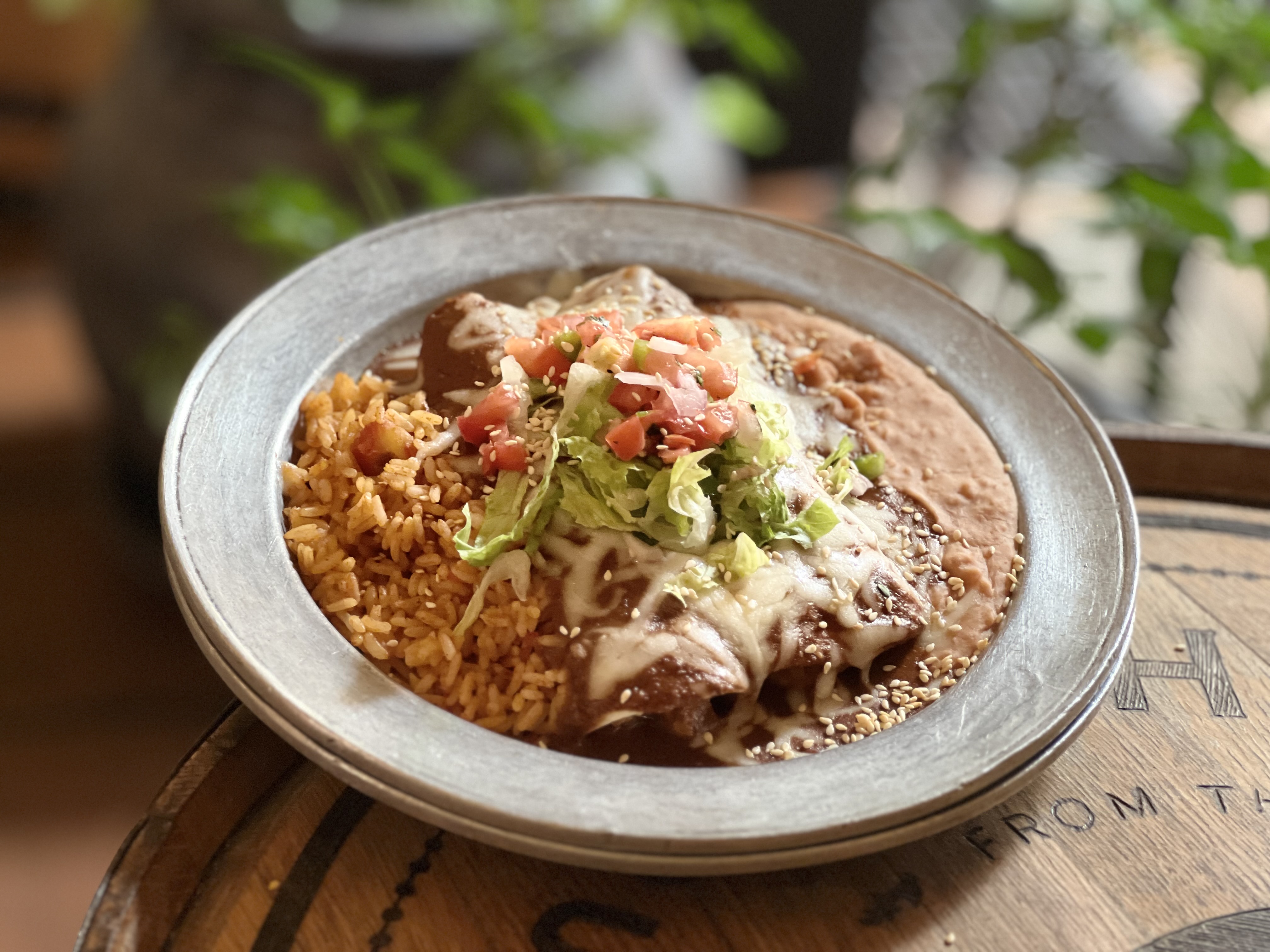 Chicken Mole Enchiladas